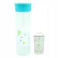 Bouteille en verre double paroi avec filtre en porcelaine 380ml